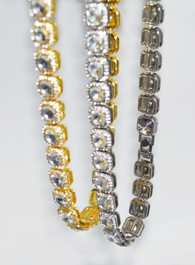 其他合金锁骨链女满钻项链