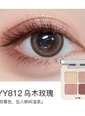 AVVA VISION/艾微四色眼影盘小烟熏眼妆日常百搭大地色哑光珠光女
