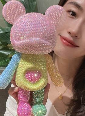 积木熊大摆件网红公仔客厅