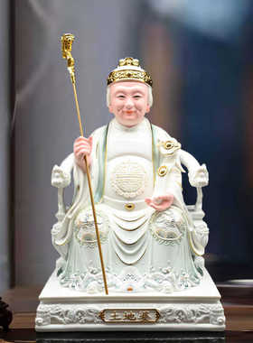 张福德土地婆财神客厅供奉仿瓷