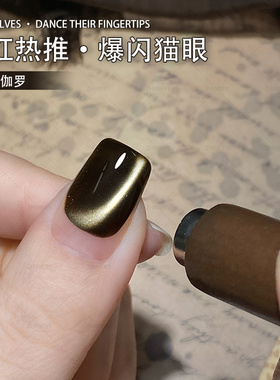 致美艺新款伽罗黑沉猫眼甲油胶
