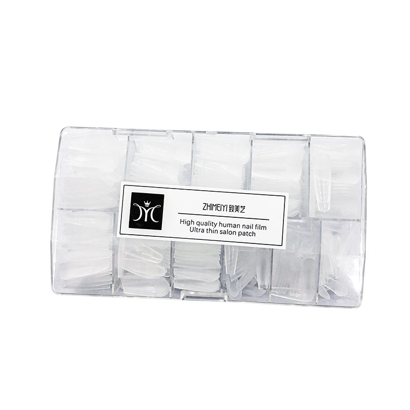 致美艺美甲平弧尖形梯形甲片新折无痕磨砂薄款持久美甲店常用甲片,淘宝优惠券,粉丝福利购,淘宝优惠卷