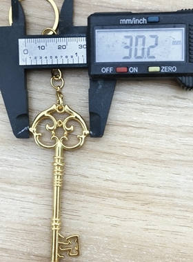 哈利波特周边魔法金钥匙钥匙扣，合金材质，金色款，古灵阁钥匙