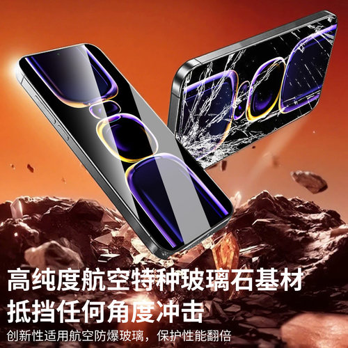iwosty适用红米k60钢化膜k80k7k50/4/3pro20小米15新款13/12/11/10/9手机膜8note13/12turbo10至尊Redmi高清 - 图2