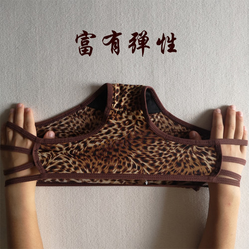 豹纹性感内裤女牛奶丝冰丝薄款透气大码女细带诱惑夏弹力舒适裤衩 - 图2