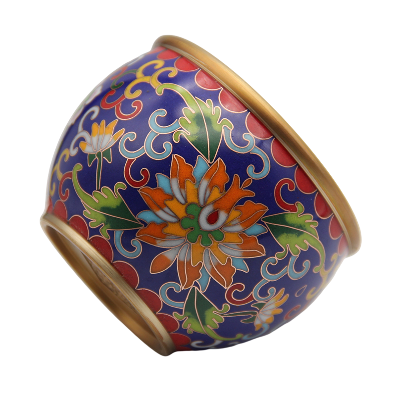 老北京景泰蓝铜胎掐丝珐琅实地磨光缸摆件铜碗供佛香炉招财缸水碗,淘宝优惠券,粉丝福利购,淘宝优惠卷