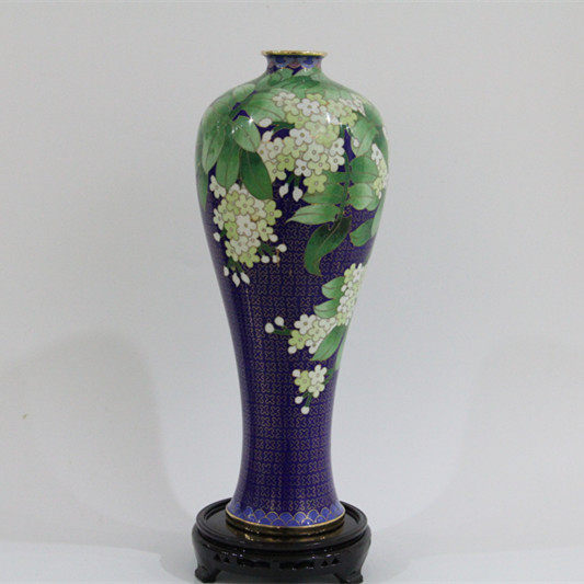 Beijing cloisonné copper tire cloisonné enamel Qumei vase ornaments Beijing characteristic craft gifts handmade