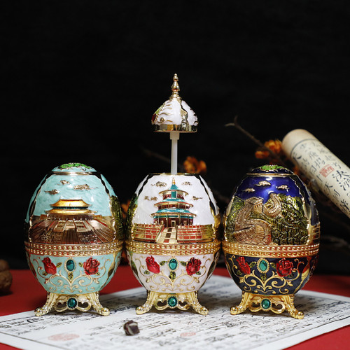 北京特色旅游纪念品景泰蓝工艺牙签盒筒罐创意家居装饰品出国礼品 - 图0
