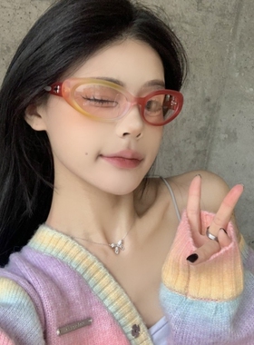 撞色多巴胺女高辣妹防风镜防晒