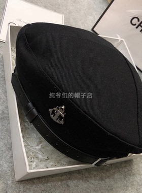 休闲风百搭秋冬季单色画家帽