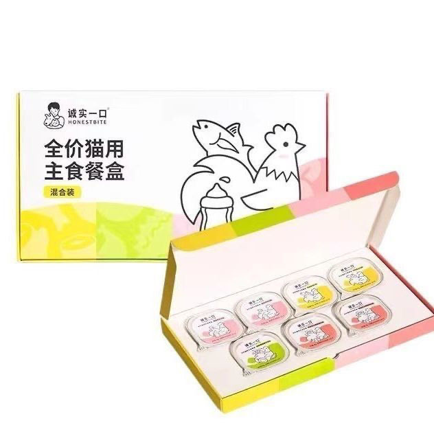 诚实一口主食猫罐头全价猫用餐盒主食罐40g猫咪增肥发腮主食猫粮 - 图3