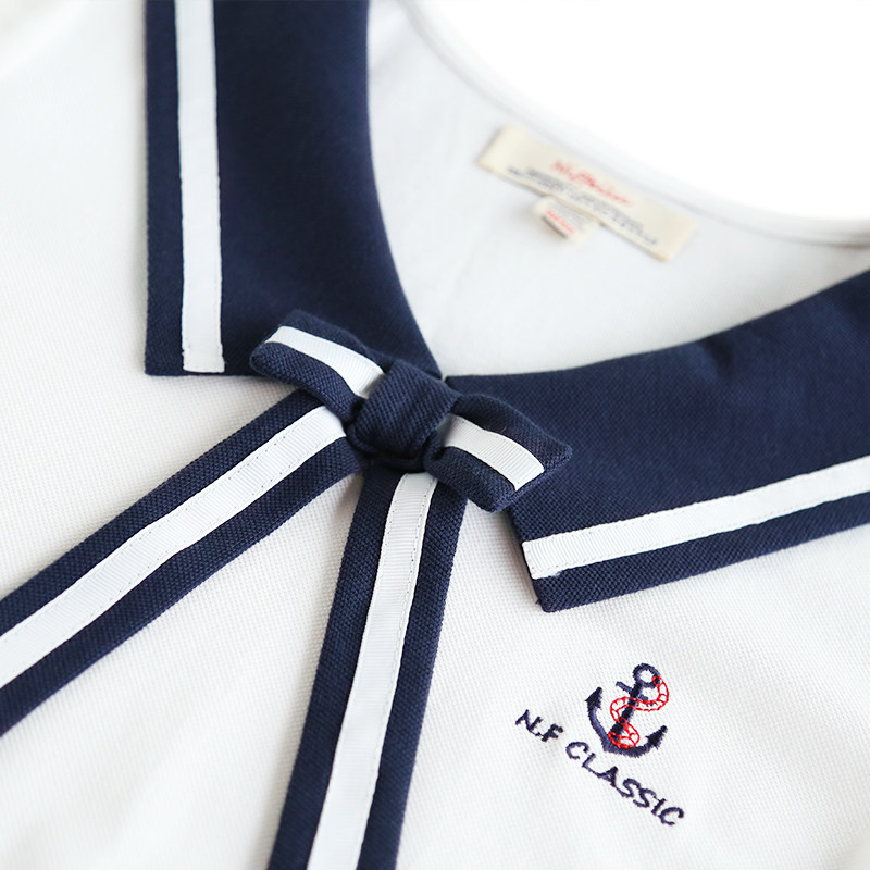 海军风水手服少女学院风韩版连衣裙 niffeilu连衣裙