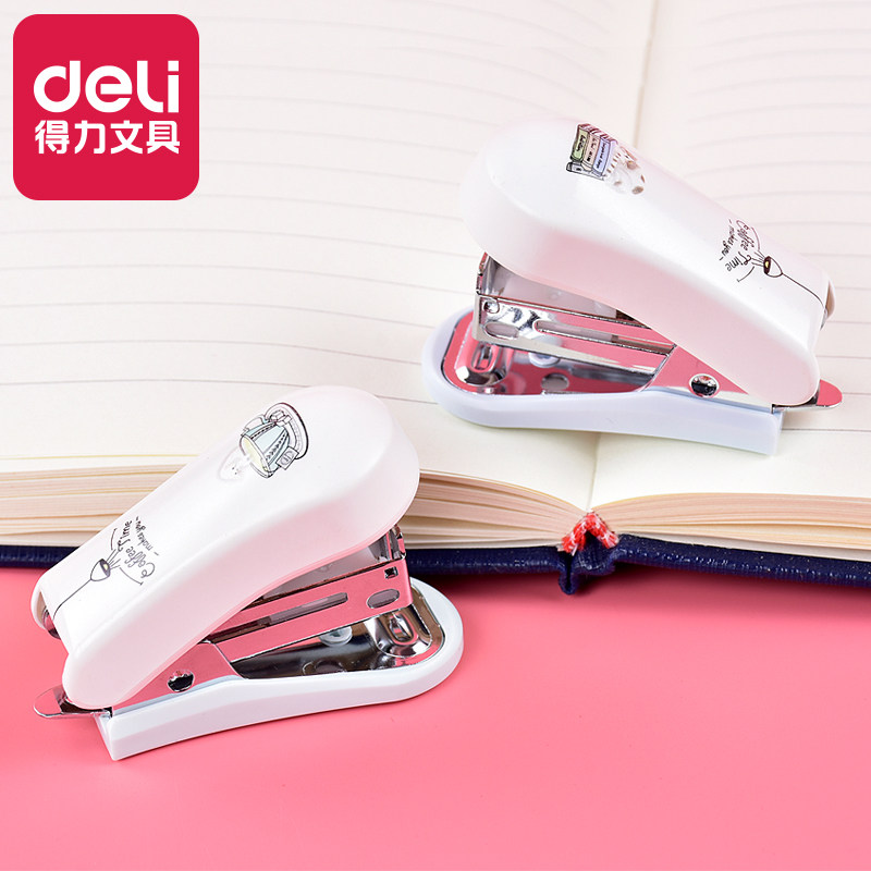 Deli multifunctional portable mini stapler for students