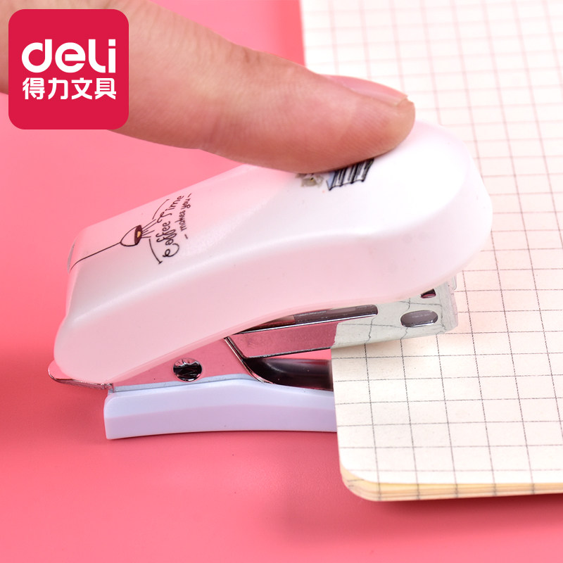 Deli multifunctional portable mini stapler for students