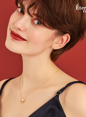 法国永恒恶魔之眼生日礼物锁骨链