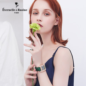 法国永恒Eternelle奥地利水晶手表 欧版皮带女腕表石英表杂志同款