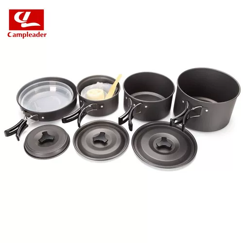 Подлинная доставка на открытые казарманные казармы 4-5 человек набор для скорталоварной плита комбинированная плита.