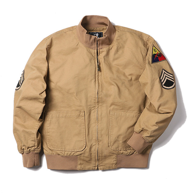 Stand collar spring and autumn tank work jacket