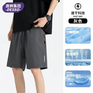 唐狮DESSO夏季男士五分速干运动裤