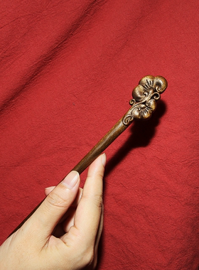 如楠小叶桢楠金丝楠木灵芝发簪
