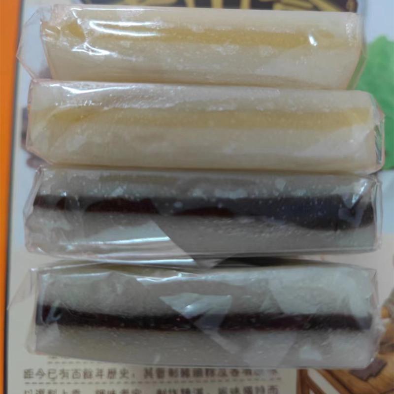 潮汕小吃方形乌豆沙素糕绿豆沙朥糕低糖素食乌豆饼喜庆节日糕点-图0