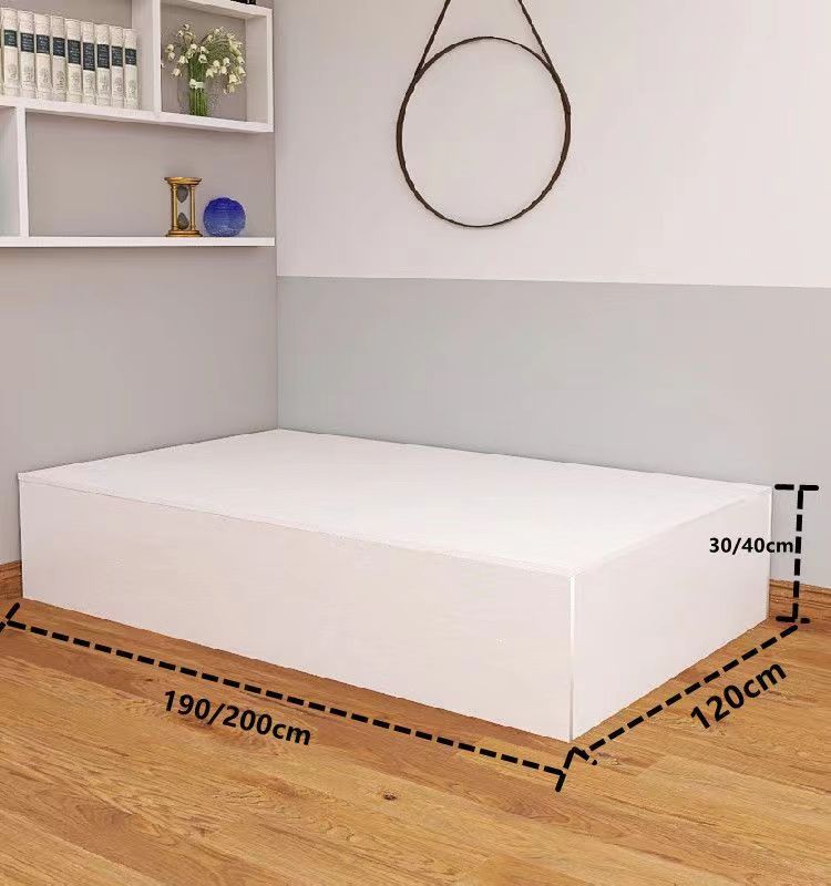 侧翻储物床一米二单人床90cm宽榻榻米收纳床箱体无床头1.2米床1米