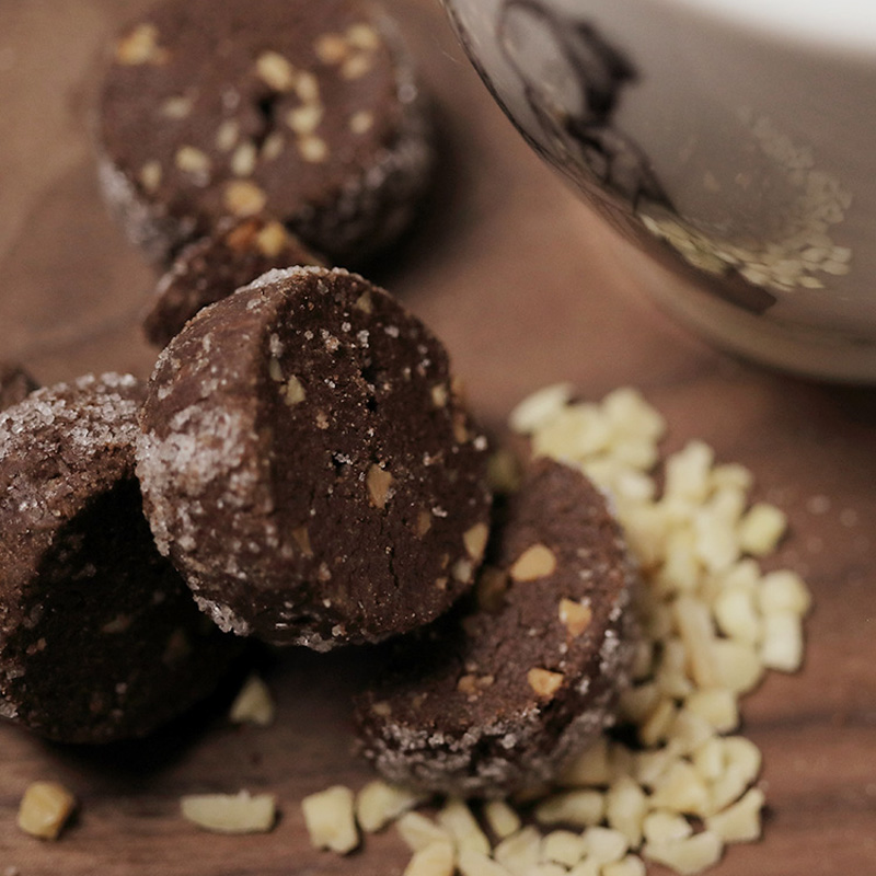 日本 京都前田咖啡 巧克力杏仁碎曲奇 盒装 4袋入 - 图0