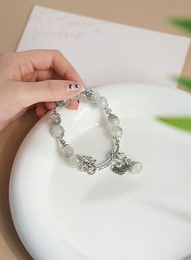 东南亚热销大象元素碎珠手链女小众设计森系甜美彩色珠手串精品