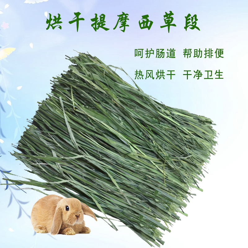 北提兔子草烘干提摩西草段仓鼠龙猫荷兰猪兔饲料磨牙牧草岷县提草 - 图2