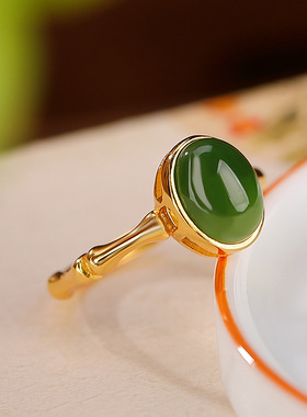 和田碧玉戒指本月新品限时优惠