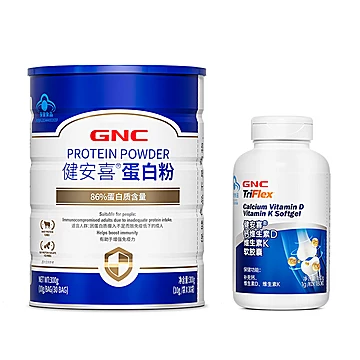 GNC健安喜钙维生素DK+86%蛋白粉组合[30元优惠券]-寻折猪