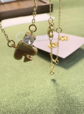 欧美小众爱心光面锆石耳钉 项链 新春特价