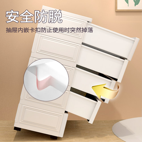 儿童简易衣柜婴儿出租房家用卧室衣橱床头收纳柜子宝宝衣服储物箱 - 图2