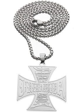 Fuerza Regida Cross Hip Hop Pendant Chain Necklace 项链