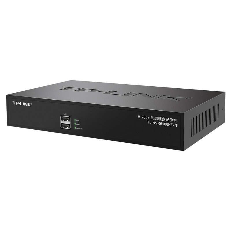 TP-LINK TL-NVR6108KE-N监控8路H.265编码网络安防回看硬盘录像机