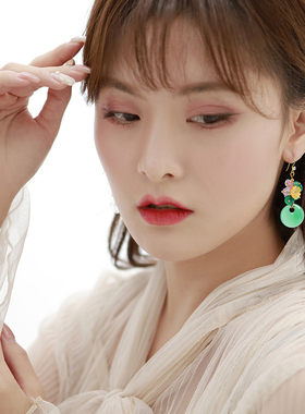 原创纯手工玉髓水晶女玛瑙平安扣