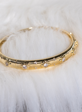 布契家意大利高定拉丝手镯，厚度18K