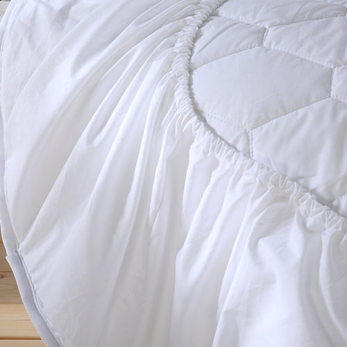LENCIER兰叙床垫保护罩全棉家纺床笠单件透气床罩防滑加厚防尘套-图3