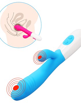 G Spot Vibrator for Women Dildo Rabbit Dual Vibration Silico
