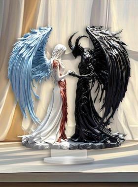 亚克力家居创意情侣新款装饰桌面摆件跨境亚马逊贴标代发