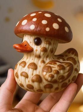 跨境新品 Whimsical Vegetable Duck 奇思妙想的蔬菜鸭树脂工艺品