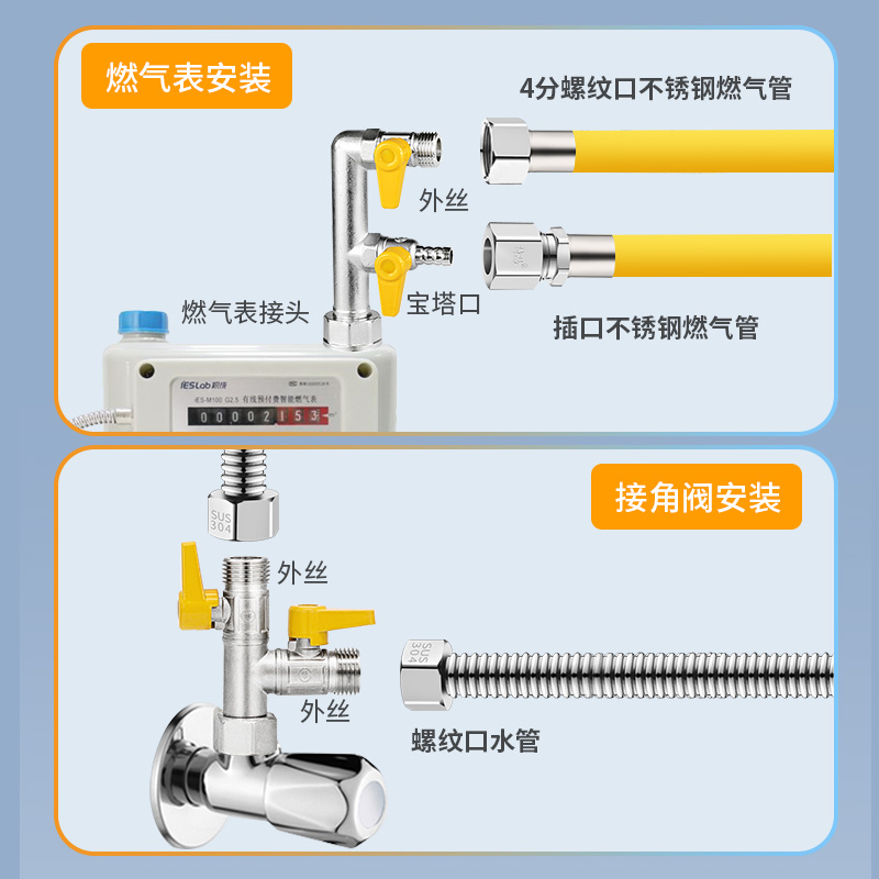 活接铜燃气阀门开关球阀4分天然气三通阀带开关燃气管专用阀大全 - 图3