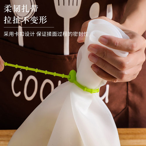 硅胶和面袋揉面袋醒面发面袋加厚大小号家用和面神器不粘擀面垫板 - 图2