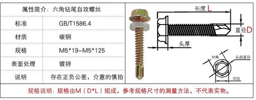 包邮外六角钻尾螺钉彩钢瓦螺钉燕尾螺丝钉自钻自攻钻尾螺丝M5M6-图2