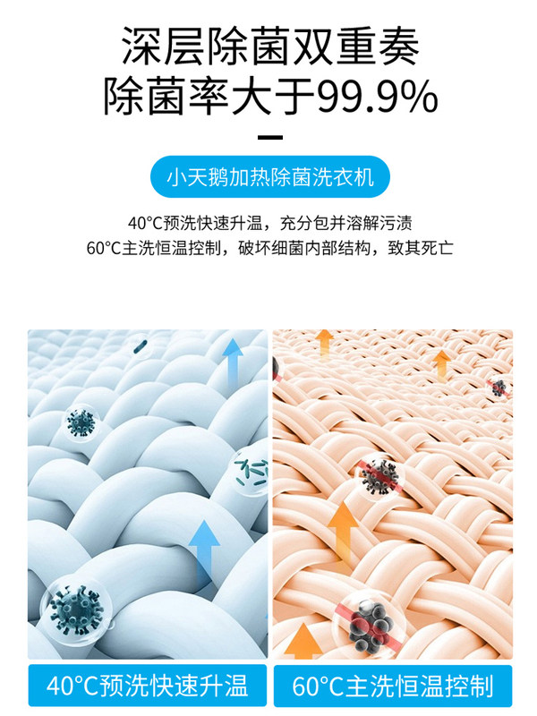 【纯净】小天鹅10kg滚筒家用洗衣机 小天鹅洗衣机