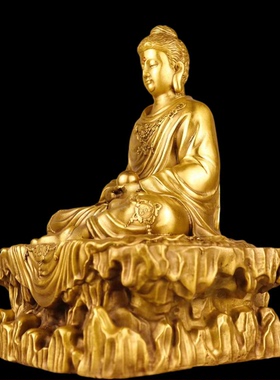 纯铜铜释迦摩尼铜像坐像