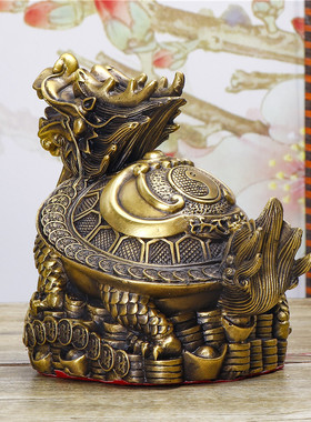 铜龙龟摆件纯铜赑屃霸下