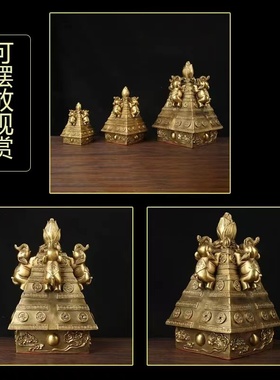 纯铜财象高升吉祥如意四季安康