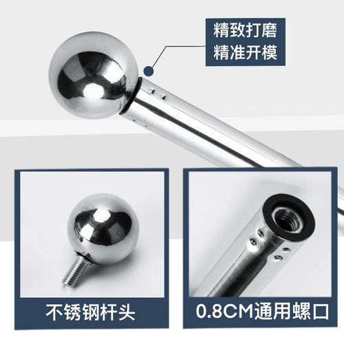 不锈钢旗杆3米2.5米手持手摇户外手持伸缩旗杆2米不锈钢旗帜收缩杆手持伸缩不锈钢旗杆户外手摇旗杆送国旗 - 图2