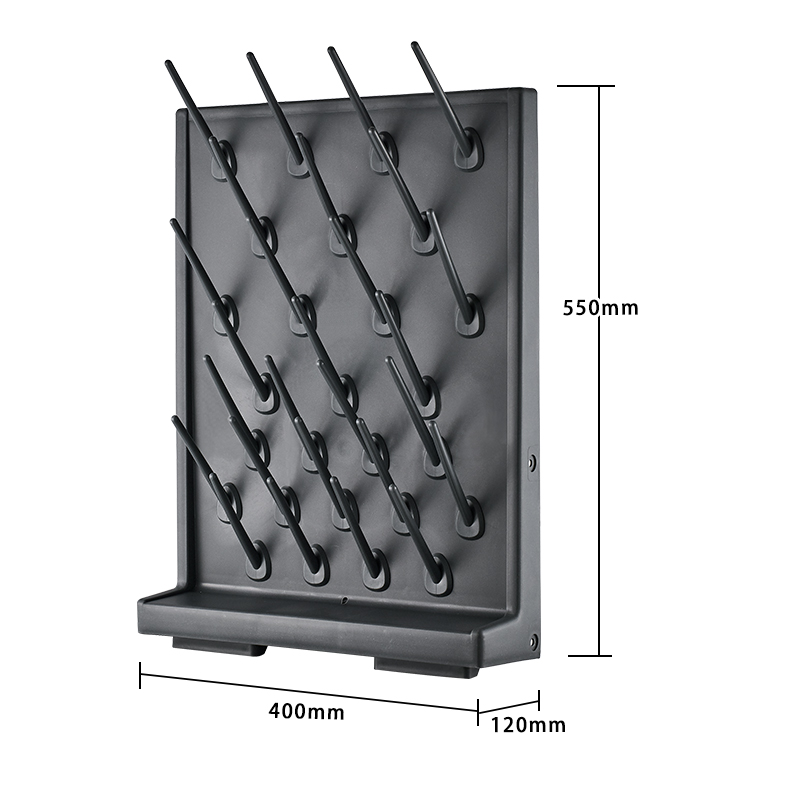 希诗顿塑料PP滴水架实验室化验室医院试剂架器皿沥水架免打孔-图3